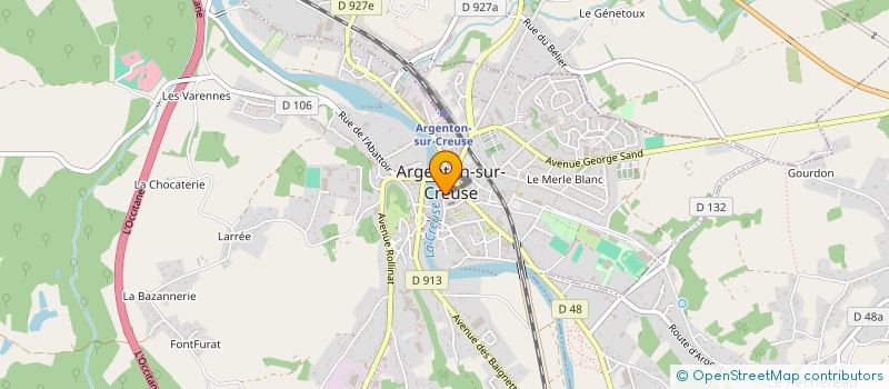 localisation de l'entreprise GRIVOT - NOUHANT à ARGENTON-SUR-CREUSE