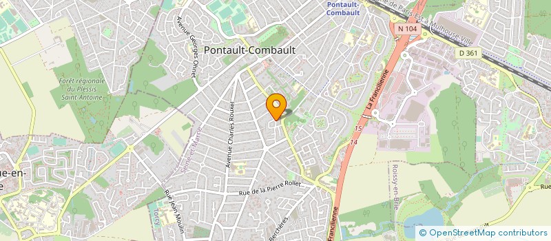 localisation de l'entreprise GRIVOT P. ET F. à PONTAULT-COMBAULT