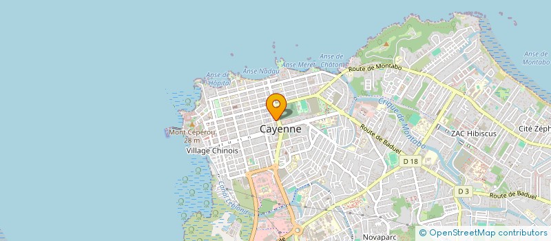 localisation de l'entreprise GRIYO DELUXE GUYANE  CAYENNE