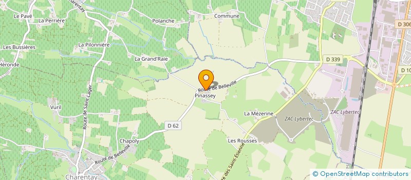 localisation de l'entreprise GRIZARD TRAVAUX AGRICOLES  CHARENTAY