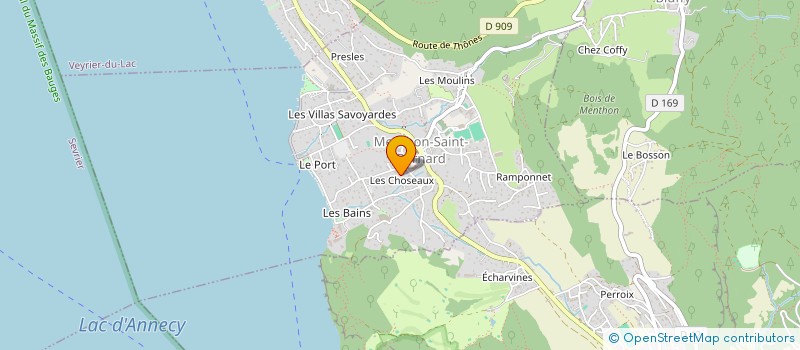 localisation de l'entreprise GRIZIAUX INDIVISION  MENTHON-SAINT-BERNARD