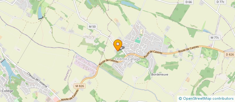 localisation de l'entreprise GRIZOU PALACIOS INDIVISION  DREMIL-LAFAGE