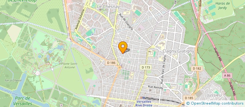 localisation de l'entreprise GRIZZBEE  LE CHESNAY-ROCQUENCOURT