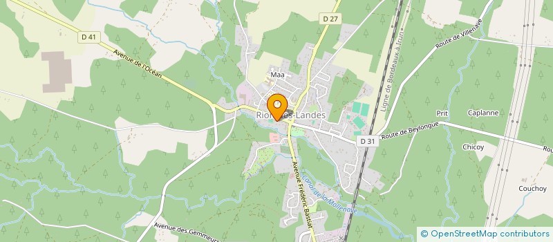 localisation de l'entreprise GRIZZLI PRODUCTION  RION-DES-LANDES