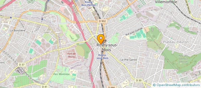 localisation de l'entreprise GRIZZLY PRODUCTION  ROSNY-SOUS-BOIS