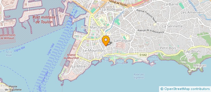 localisation de l'entreprise GRJ  TOULON