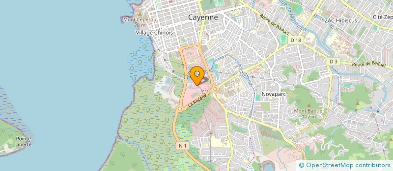 localisation de l'entreprise GRL 1  CAYENNE