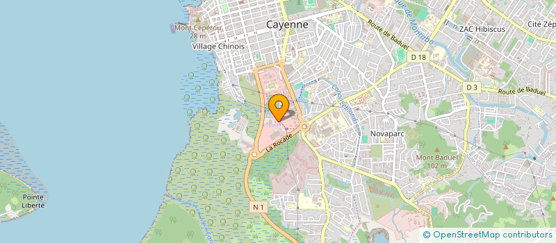 localisation de l'entreprise GRL 3  CAYENNE