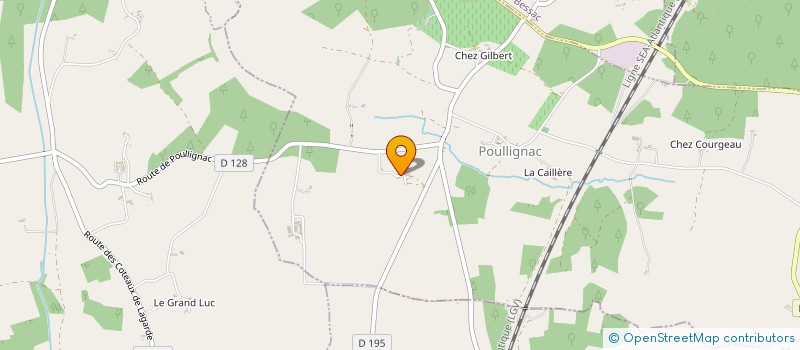 localisation de l'entreprise GRL 95  POULLIGNAC