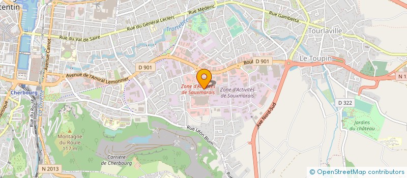 localisation de l'entreprise GRL CHAUSSURES à CHERBOURG-EN-COTENTIN