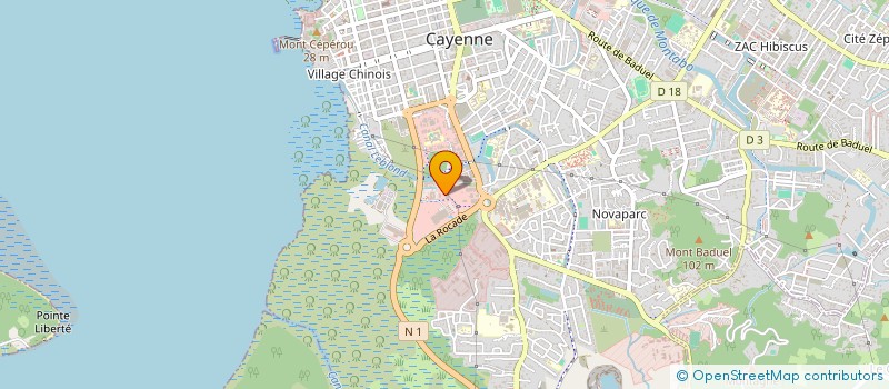 localisation de l'entreprise GRM 1  CAYENNE