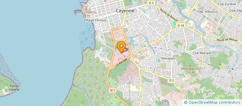 localisation de l'entreprise GRM 3  CAYENNE