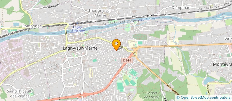 localisation de l'entreprise GRM  LAGNY-SUR-MARNE