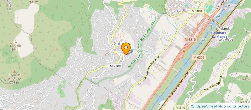 localisation de l'entreprise GRM BATIMENT  GATTIERES