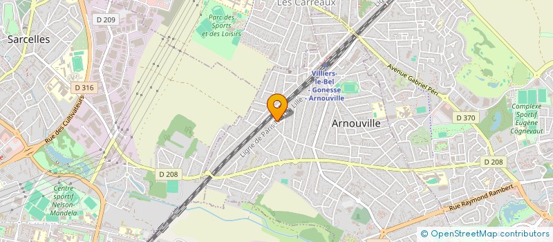 localisation de l'entreprise GRM LOGISTICS à ARNOUVILLE