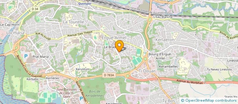 localisation de l'entreprise GRML HOLDING à QUIMPER