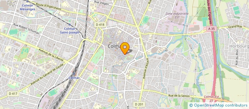 localisation de l'entreprise GROB - GUALLAR  COLMAR