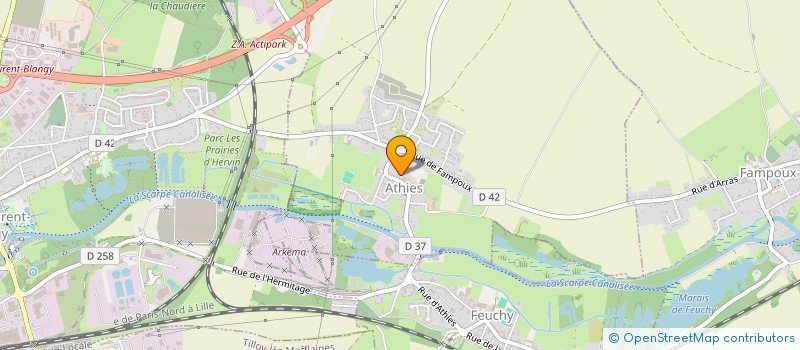 localisation de l'entreprise GROBAREK DELETTRE 26  ATHIES