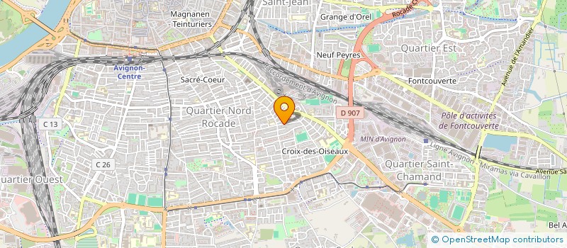 localisation de l'entreprise GROBECO  AVIGNON