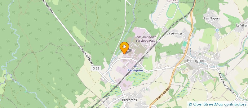 localisation de l'entreprise GROBEL CEDRIC  PERRIGNIER