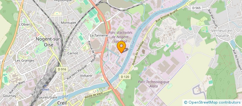 localisation de l'entreprise GROCHE à NOGENT-SUR-OISE