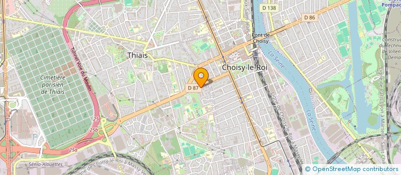 localisation de l'entreprise GRODI CENSOR à THIAIS