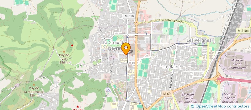 localisation de l'entreprise GRODIS  CLERMONT-FERRAND