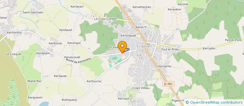 localisation de l'entreprise GROED MAD A LESKED LARRE  ERDEVEN