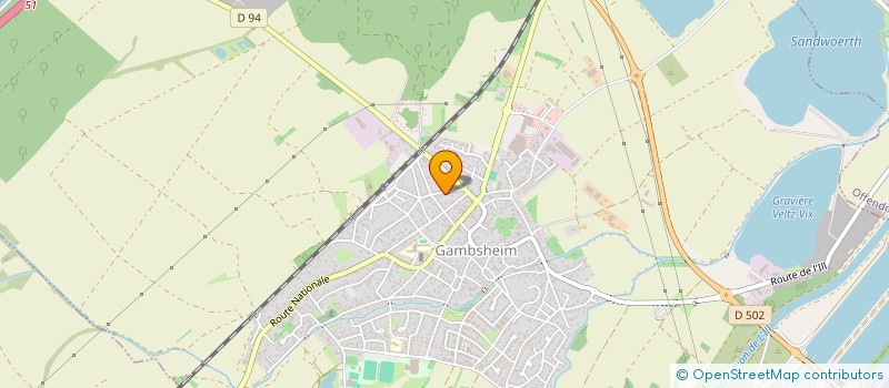 localisation de l'entreprise GROEHLLY SAS  GAMBSHEIM