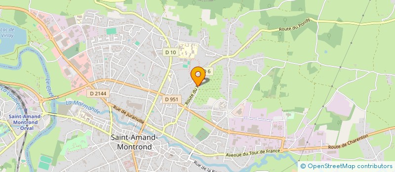 localisation de l'entreprise GROELL IMMOBILIER  SAINT-AMAND-MONTROND