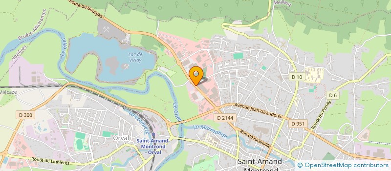 localisation de l'entreprise GROELL OPTIQUE  SAINT-AMAND-MONTROND