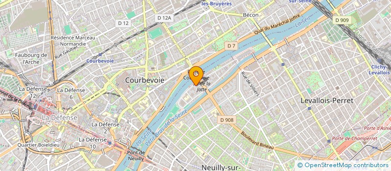 localisation de l'entreprise GROF à NEUILLY-SUR-SEINE