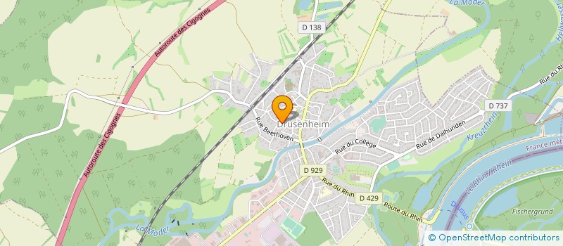 localisation de l'entreprise GROFF  DRUSENHEIM