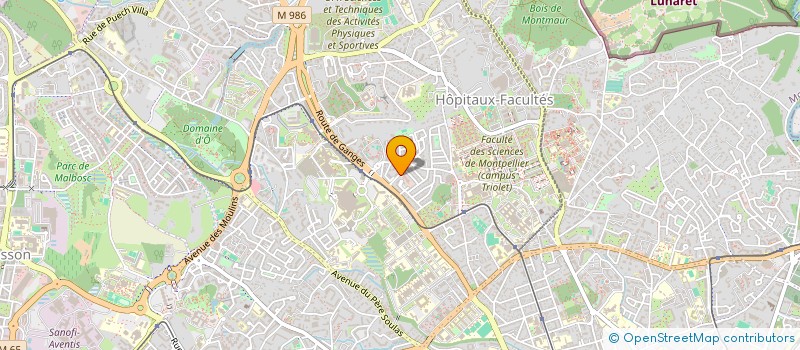 localisation de l'entreprise GROGNON FRERES à MONTPELLIER