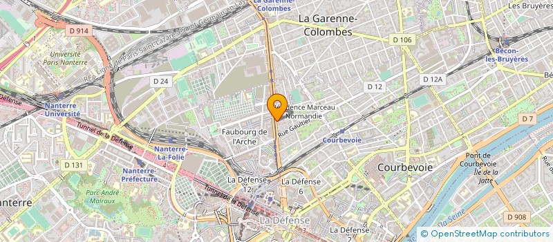 localisation de l'entreprise GROHE S A R L à COURBEVOIE
