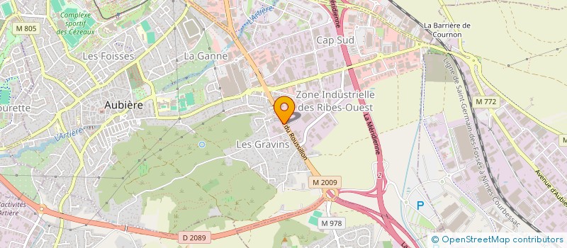 localisation de l'entreprise GROINE ET COMPAGNIE  AUBIERE