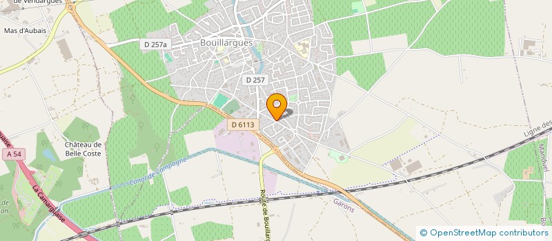 localisation de l'entreprise GROLET  BOUILLARGUES