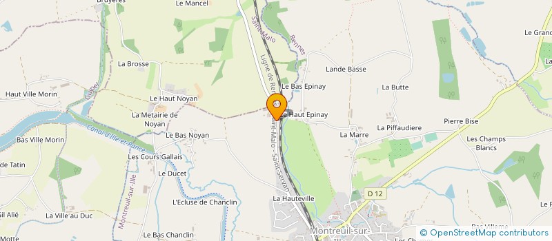 localisation de l'entreprise GROLIER BTP  MONTREUIL-SUR-ILLE