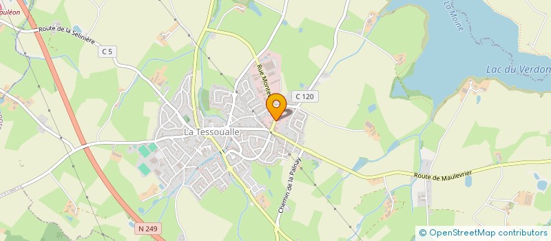 localisation de l'entreprise GROLLEAU CYRILLE  LA TESSOUALLE