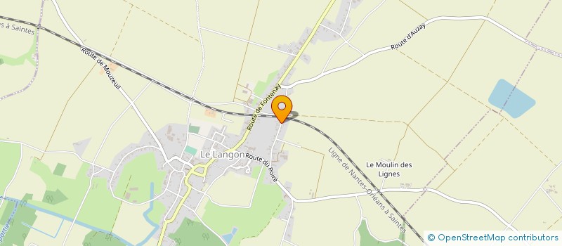 localisation de l'entreprise GROLLEAU PHILIPPE CONCEPT  LE LANGON