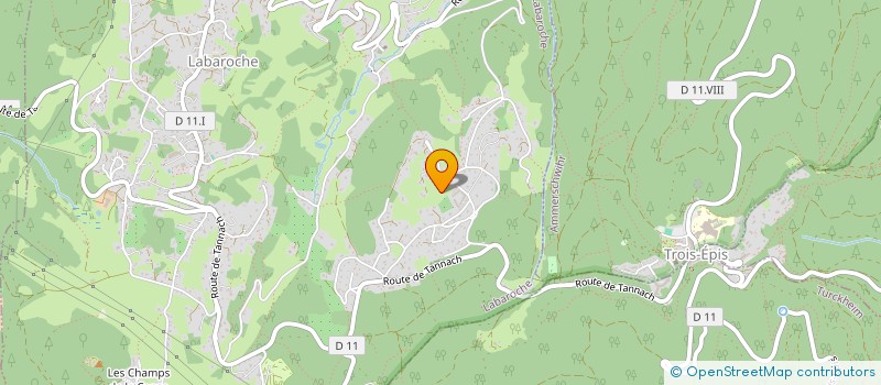 localisation de l'entreprise GROLLEMUND LABOROUTES COLMAR  LABAROCHE