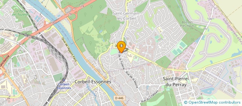 localisation de l'entreprise GRONDIN AMENAGEMENT EXTERIEUR  SAINT-GERMAIN-LES-CORBEIL