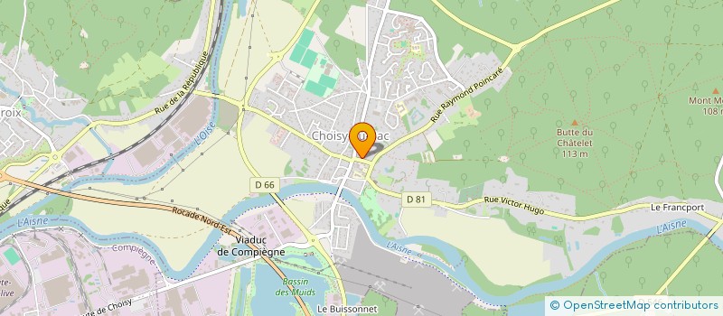 localisation de l'entreprise GRONNIER RICHARD  CHOISY-AU-BAC