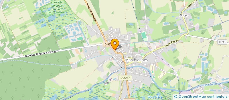 localisation de l'entreprise GROO'V PROD  MARCHIENNES