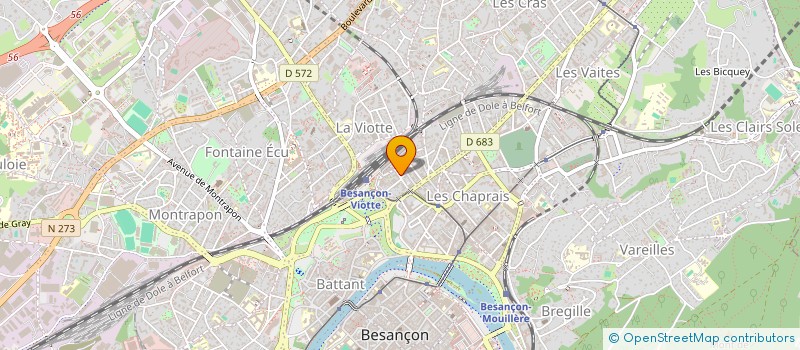 localisation de l'entreprise GROOM SERVICES à BESANCON