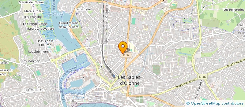 localisation de l'entreprise GROOVE CIRCLE  LES SABLES-D'OLONNE