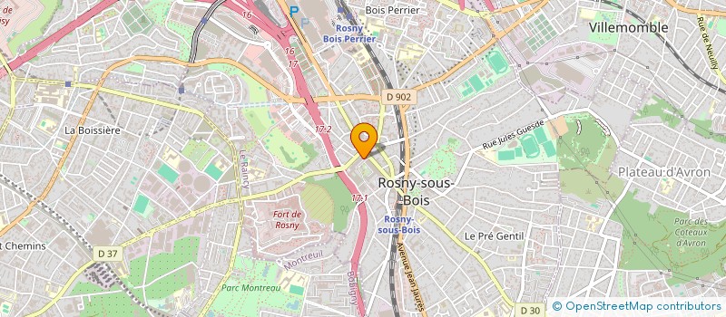 localisation de l'entreprise GROOVE EN NOUS à ROSNY-SOUS-BOIS