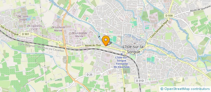 localisation de l'entreprise GROOVE FAMILY  L'ISLE-SUR-LA-SORGUE