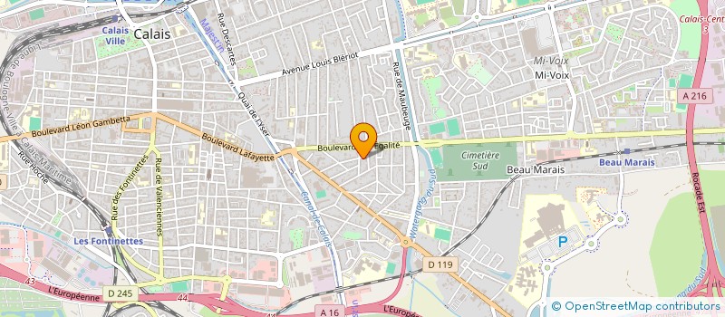 localisation de l'entreprise GROOVE STATION ASSOCIATION (GSA)  CALAIS