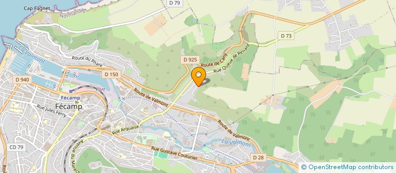 localisation de l'entreprise GROOVECAUX  FECAMP